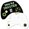 Big Dot of Happiness Video Game - Shaped Fill-in Invitations - Pixel Game Zone Party or Birthday Party Invitation Cards with Envelopes - Set of 12